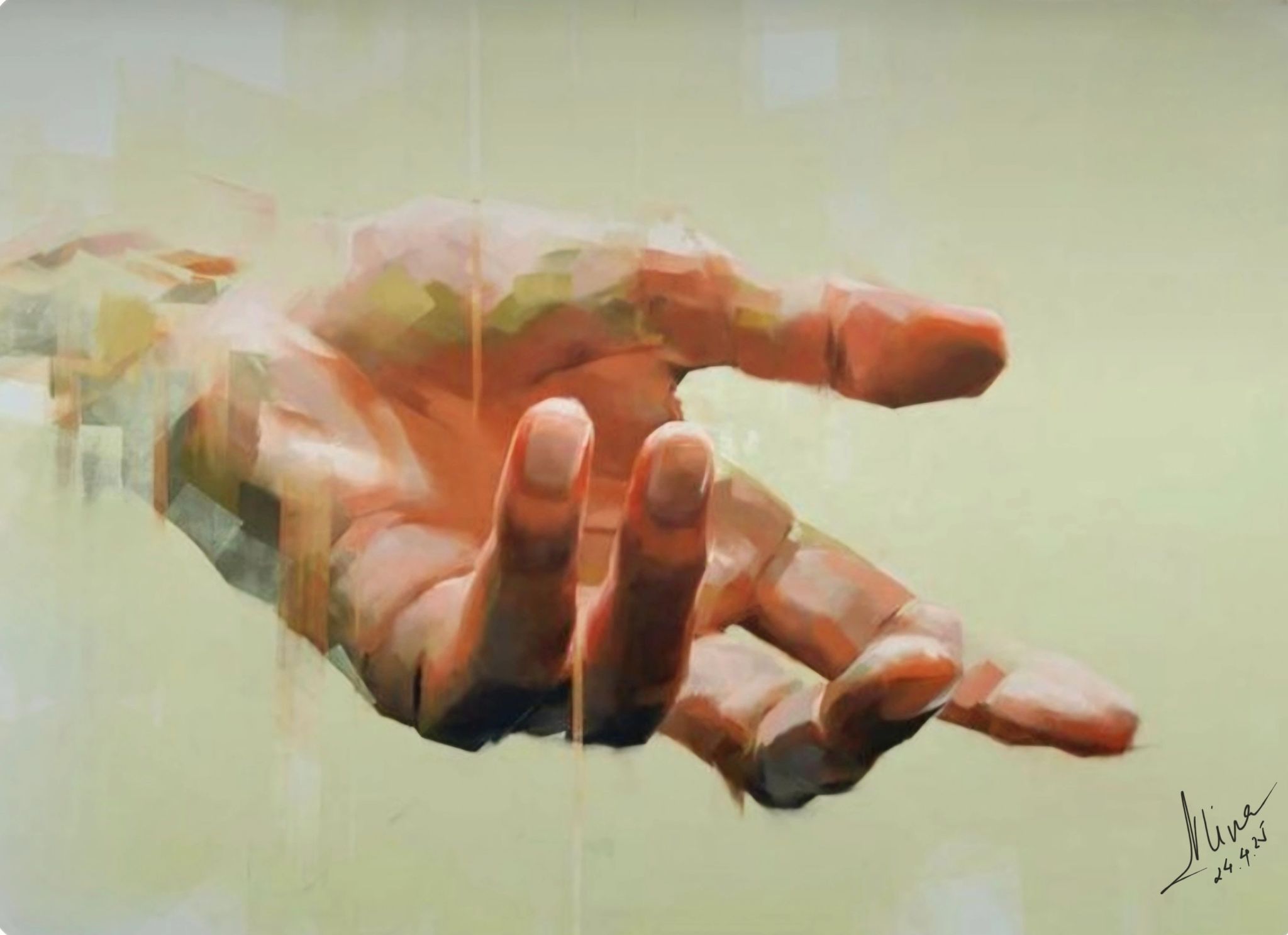 ArteDiAlina.com painting: Invisible Touch